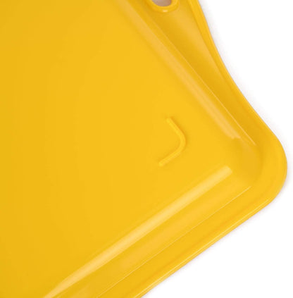 Home Durable Serving Tray - (1pk, Yellow) Unbreakable, Breakfast, Cafeteria, Fast Food, Handles