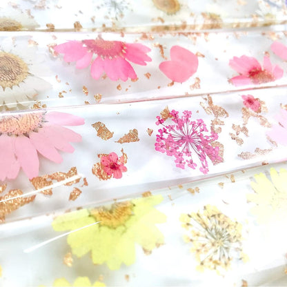 Daisy Epoxy Bookmarks - Dried Flower Resin Bookmark, Pressed Flower Bookmark, Transparent Floral Page Marker - Acrylic, Yellow Daisy