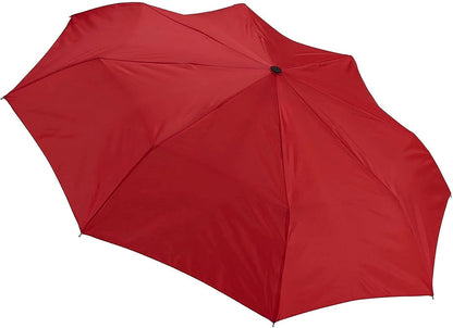 Travel Umbrella: Windproof & Water Repellent Fabric, Automatic Open Close & 1 Year Warranty, Red