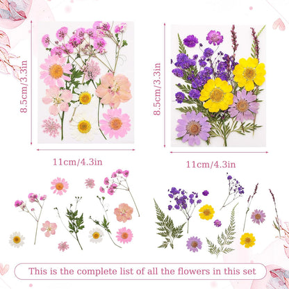 Flower Cake Toppers Decorations Pressed Flowers Baby Shower Cake Toppers for Birthday Bridal Shower Wedding Party Decor