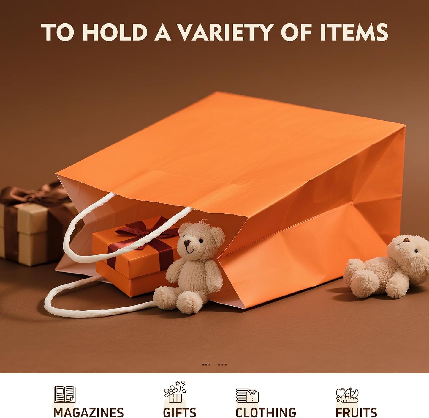24 Pack Small Gift Bags 5.8"×3.2"×8.25" Kraft Paper Bags with Handles, Party Favor Bags Bulk for Kids Birthday, Baby Shower, Crafts, Wedding, Party (6 Colors)