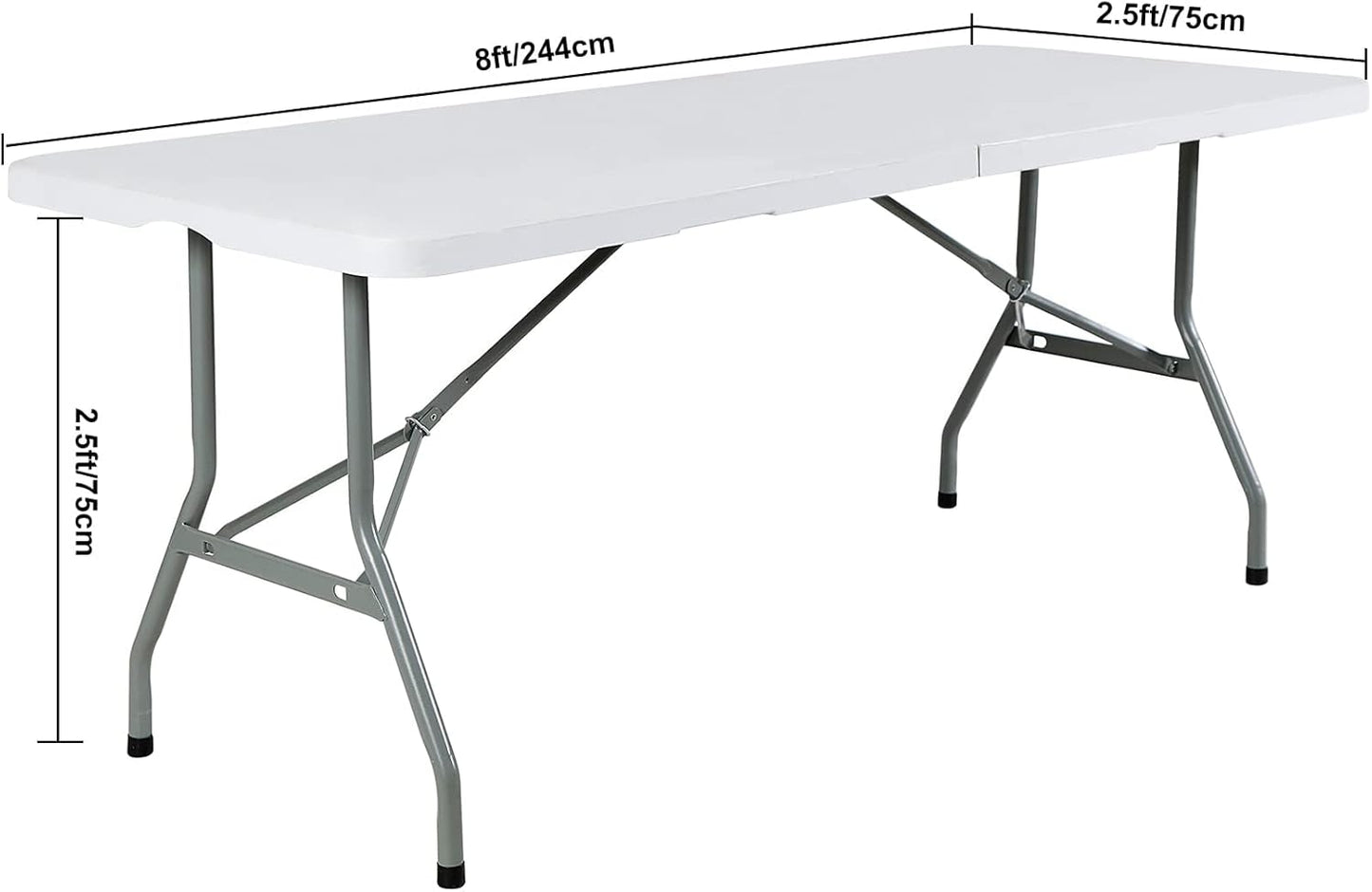 Spandex Table Cover - Fitted 8ft Rectangular Tablecloth, Stretch Patio Cover, Universal for Wedding, Banquet, Party (Yellow)