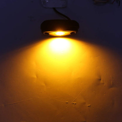 Yellow LED Rock Lights, 4 Pods Neon 12V Waterproof Underglow Underbody Kit Crawler Crawling Dome Exterior Wheel Lights for ATV RZR UTV SUV Off-Road Auto Boat Motorcycle Glow Trail Rig Fender Lamp