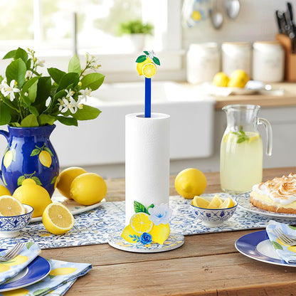 Capri Lemon Paper Towel Holder Capri Lemon Kitchen Decor Kitchen Fun Paper Towel Holder Dispenser for Bedroom Toilet Countertop Decor