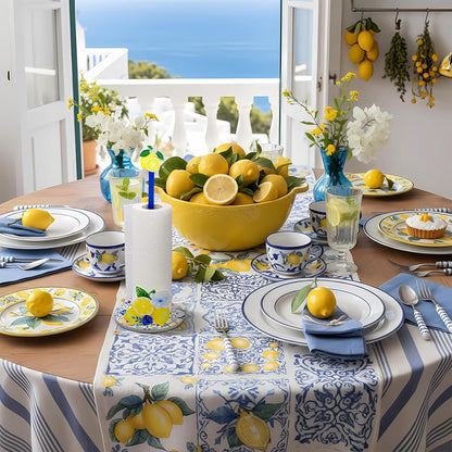Capri Lemon Paper Towel Holder Capri Lemon Kitchen Decor Kitchen Fun Paper Towel Holder Dispenser for Bedroom Toilet Countertop Decor