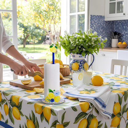 Capri Lemon Paper Towel Holder Capri Lemon Kitchen Decor Kitchen Fun Paper Towel Holder Dispenser for Bedroom Toilet Countertop Decor