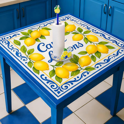 Capri Lemon Paper Towel Holder Capri Lemon Kitchen Decor Kitchen Fun Paper Towel Holder Dispenser for Bedroom Toilet Countertop Decor