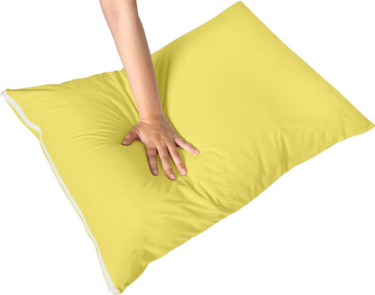 Premium 100% Waterproof Pillow Protectors with Zipper Standard Size (Set of 2), Bed Bug and Dust Mite Proof Zippered Pillow Covers, Pillow Encasement Cases, Yellow