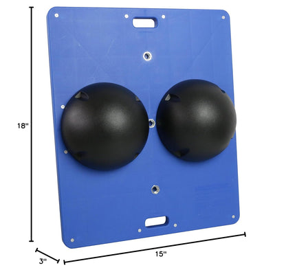 Balance Board 15x18 Inch, 1 Inch Height, Yellow