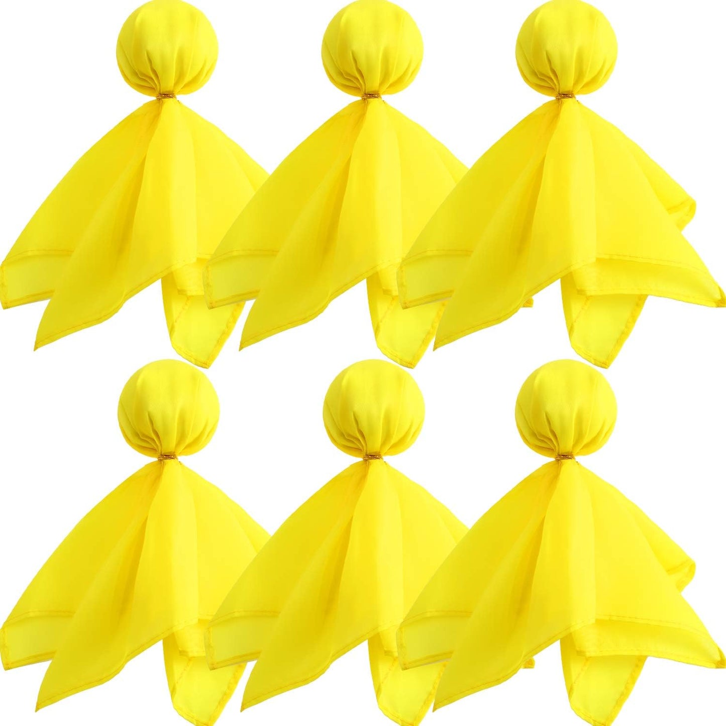 6 Pack Football Penalty Flags Tossing Flags Sports Fan Set Party Accessories for Football Theme(Yellow)