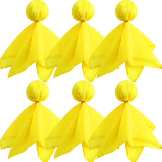 6 Pack Football Penalty Flags Tossing Flags Sports Fan Set Party Accessories for Football Theme(Yellow)