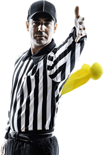 6 Pack Football Penalty Flags Tossing Flags Sports Fan Set Party Accessories for Football Theme(Yellow)