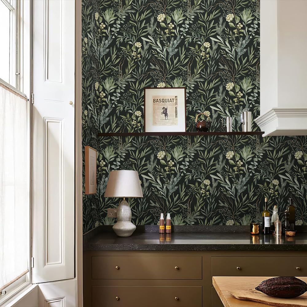 Cute Colorful Fruits Lemon Grapefruit Green Leaf Orange/Red/Yellow Flowers Peel and Stick Wallpaper Stick on Wall Paper Easy Peel Off for nightstand Drawer Cabinet Renter