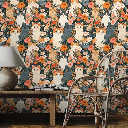 Cute Colorful Fruits Lemon Grapefruit Green Leaf Orange/Red/Yellow Flowers Peel and Stick Wallpaper Stick on Wall Paper Easy Peel Off for nightstand Drawer Cabinet Renter