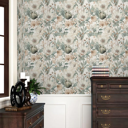 Cute Colorful Fruits Lemon Grapefruit Green Leaf Orange/Red/Yellow Flowers Peel and Stick Wallpaper Stick on Wall Paper Easy Peel Off for nightstand Drawer Cabinet Renter