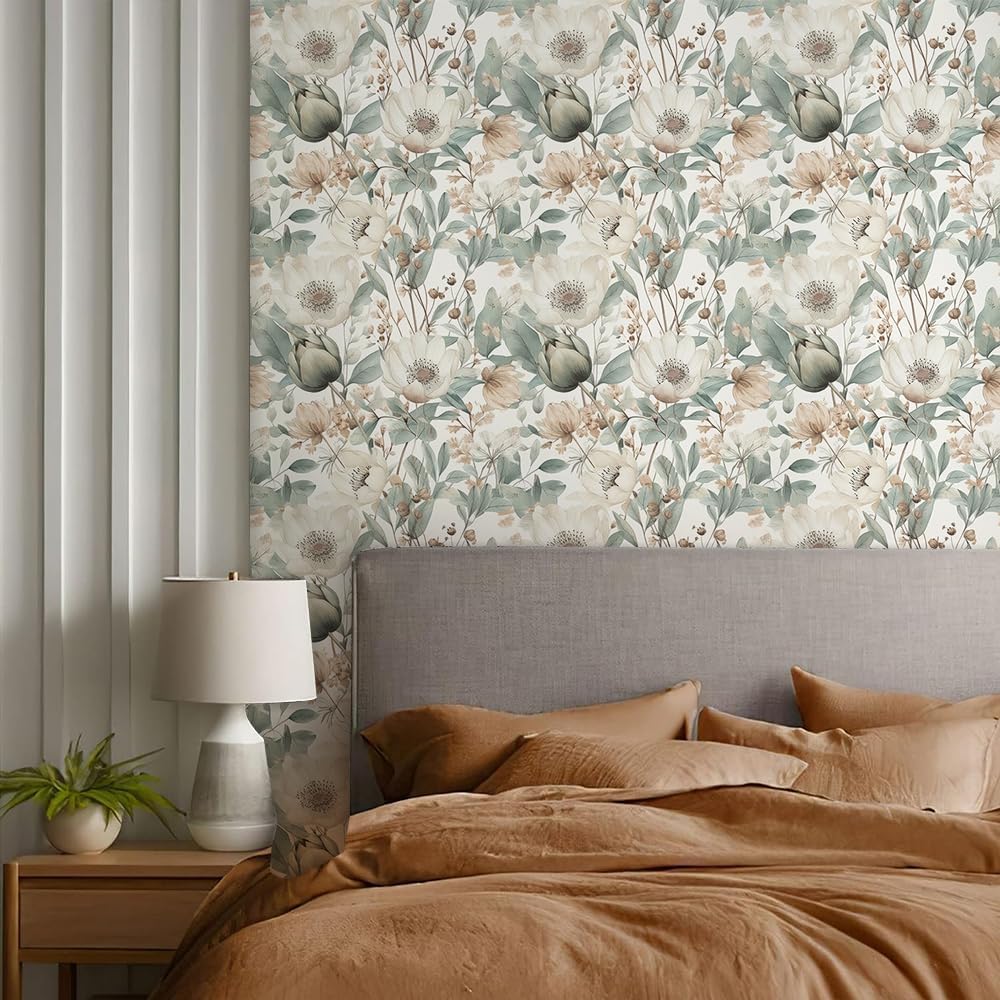 Cute Colorful Fruits Lemon Grapefruit Green Leaf Orange/Red/Yellow Flowers Peel and Stick Wallpaper Stick on Wall Paper Easy Peel Off for nightstand Drawer Cabinet Renter
