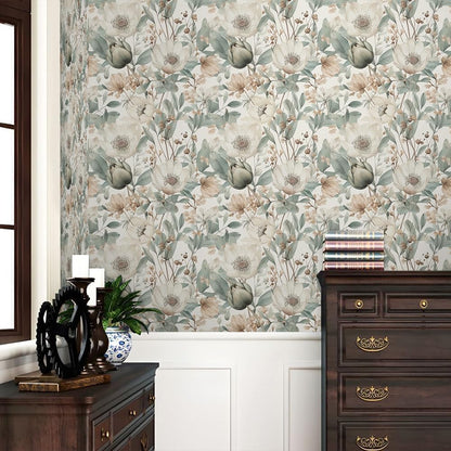 Cute Colorful Fruits Lemon Grapefruit Green Leaf Orange/Red/Yellow Flowers Peel and Stick Wallpaper Stick on Wall Paper Easy Peel Off for nightstand Drawer Cabinet Renter