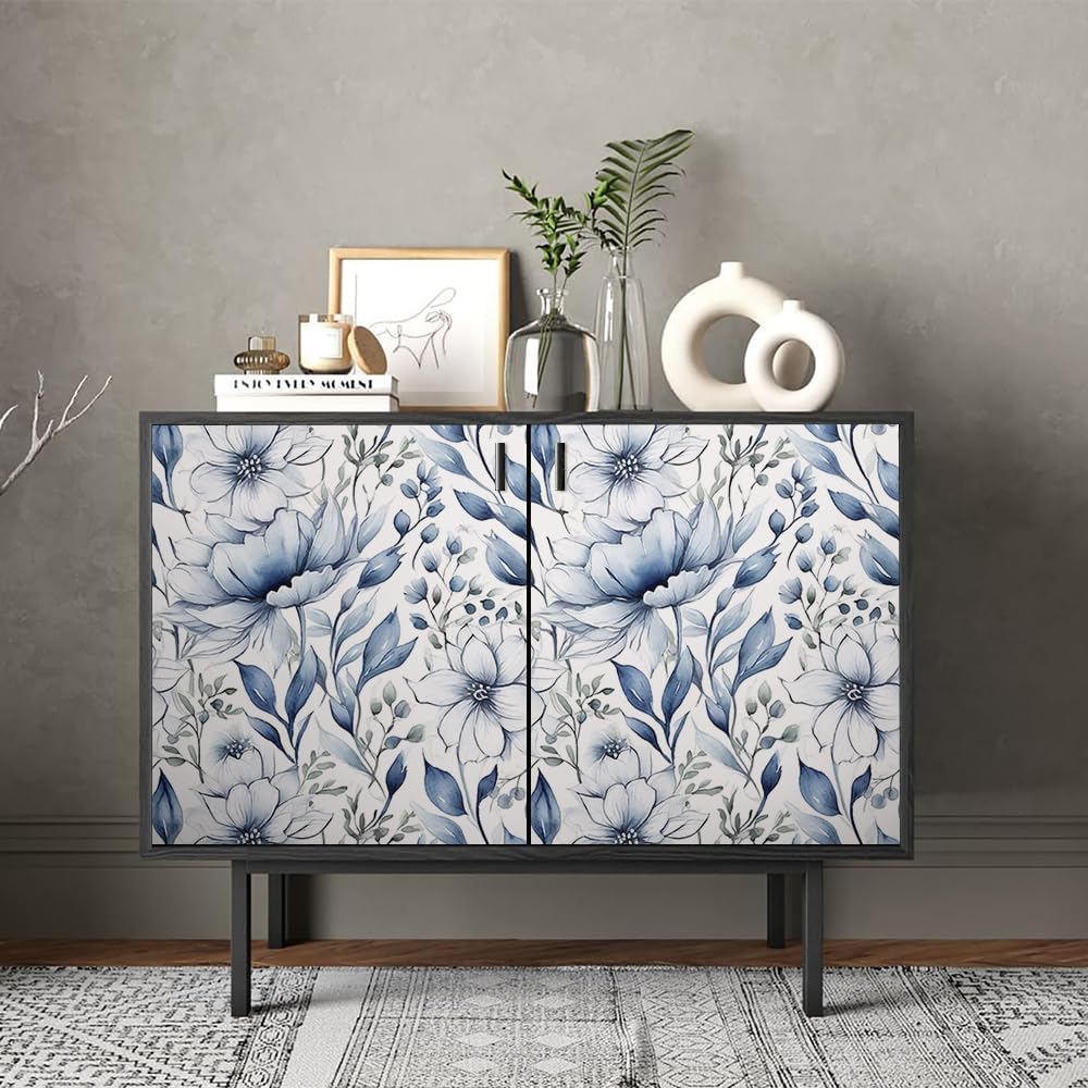 Cute Colorful Fruits Lemon Grapefruit Green Leaf Orange/Red/Yellow Flowers Peel and Stick Wallpaper Stick on Wall Paper Easy Peel Off for nightstand Drawer Cabinet Renter