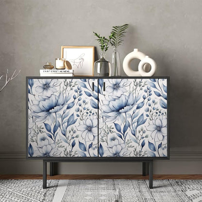 Cute Colorful Fruits Lemon Grapefruit Green Leaf Orange/Red/Yellow Flowers Peel and Stick Wallpaper Stick on Wall Paper Easy Peel Off for nightstand Drawer Cabinet Renter