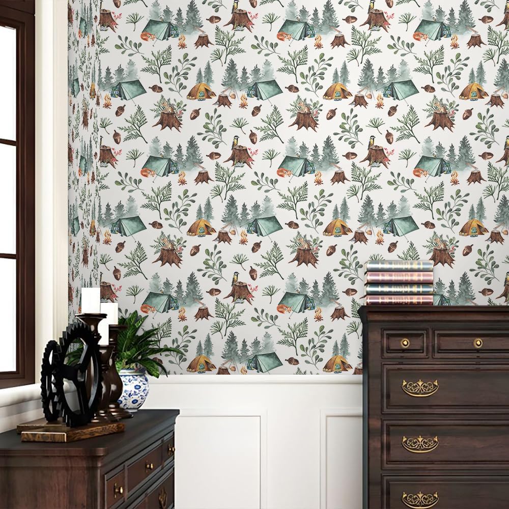 Cute Colorful Fruits Lemon Grapefruit Green Leaf Orange/Red/Yellow Flowers Peel and Stick Wallpaper Stick on Wall Paper Easy Peel Off for nightstand Drawer Cabinet Renter
