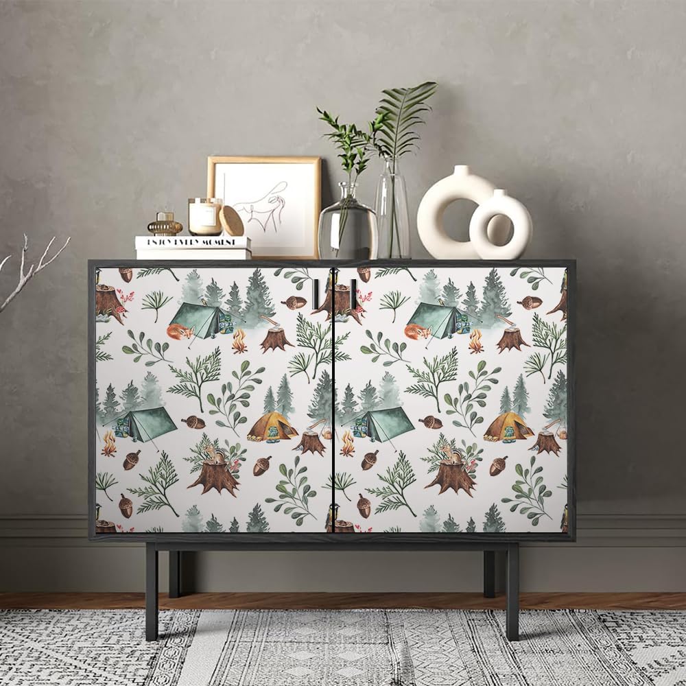 Cute Colorful Fruits Lemon Grapefruit Green Leaf Orange/Red/Yellow Flowers Peel and Stick Wallpaper Stick on Wall Paper Easy Peel Off for nightstand Drawer Cabinet Renter
