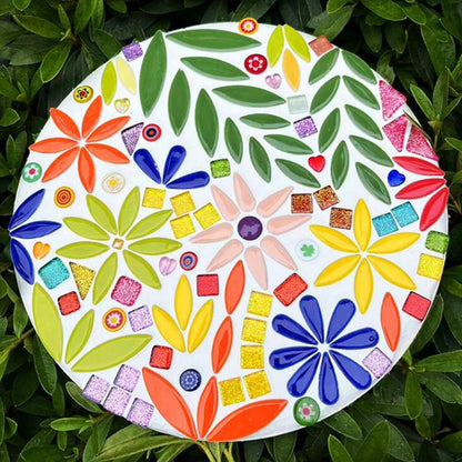 1.1LB Water Drop Petal Leaves Ceramic Mosaic Tiles for DIY Crafts,Teardrop Shaped Ceramic Mosaic Pieces for Photo Frames,Cups,Flower Pots,Fish Tank,Vases,Make Stepping Stones (Iridescent White)