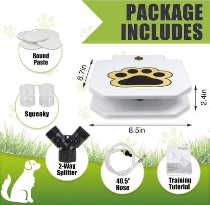 Dog Water Fountain Step On, Outdoor Dog Water Sprinkler for Large Dogs, with Upgrade Copper Valve Set, Easy to Use, Fresh Water to Drink
