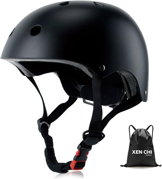 Kids Bike Helmet for Ages 3–16, Adjustable Multi-Sport Helmet for Toddler, Little Kid & Youth, Cycling, Skateboard & Scooter, CPSC & ASTM Certified, 11 Vents, Includes Drawstring Bag