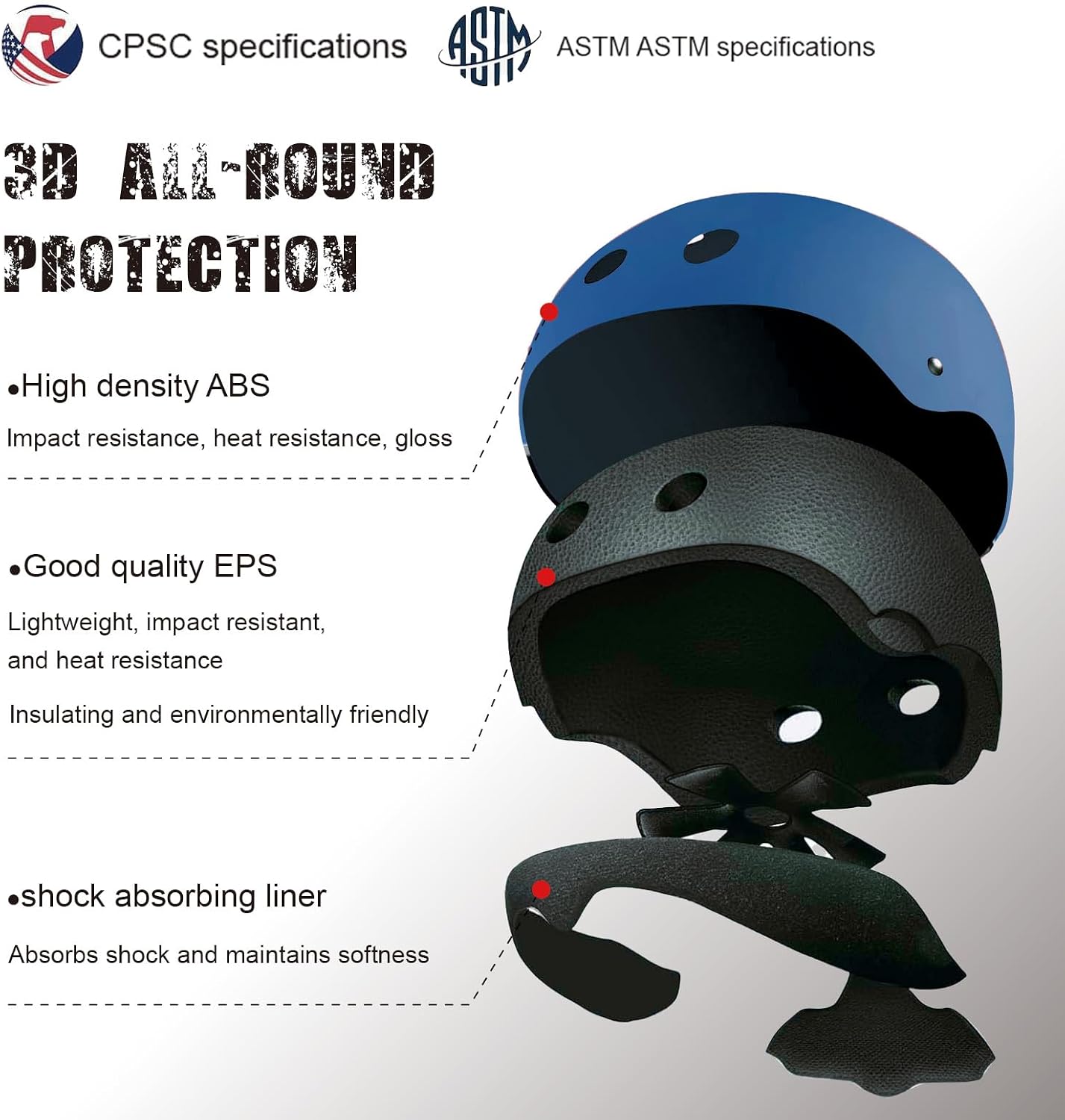 Kids Bike Helmet for Ages 3–16, Adjustable Multi-Sport Helmet for Toddler, Little Kid & Youth, Cycling, Skateboard & Scooter, CPSC & ASTM Certified, 11 Vents, Includes Drawstring Bag