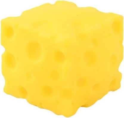 Yellow Cheese Squeeze Toy,Soft Novelty , Theme Cheese Cubes Squishy (Small)
