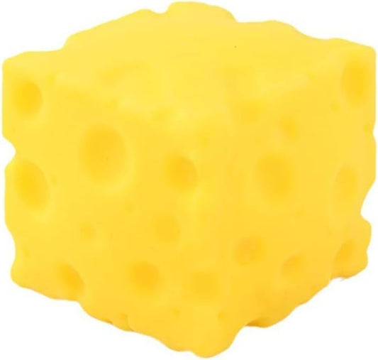 Yellow Cheese Squeeze Toy,Soft Novelty , Theme Cheese Cubes Squishy (Small)