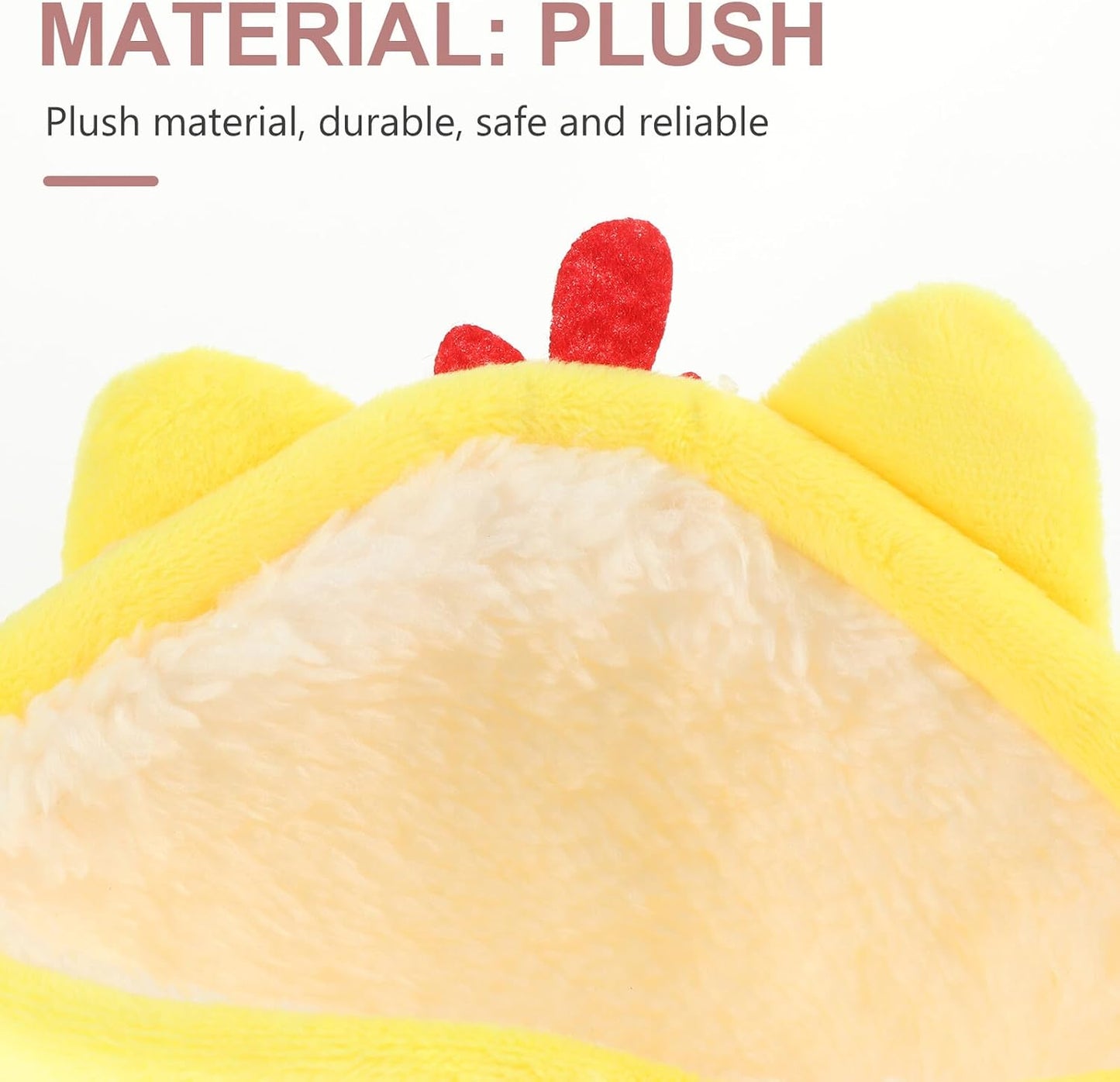 Hamster Cotton Nest 2pcs Warm Soft Pet Hamster Cave Bed with Plush Fabric for Small Animals Winter Hideout in Blue and Yellow