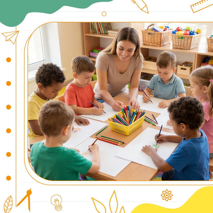36 Pack Classroom Storage Basket Small Plastic Basket for Organizing Crayon Pencil Container Storage Bin Tray Holder for Paper Shelf Back to School Office Supply 6.1"l x 4.3"w x 2.4"h(Yellow)