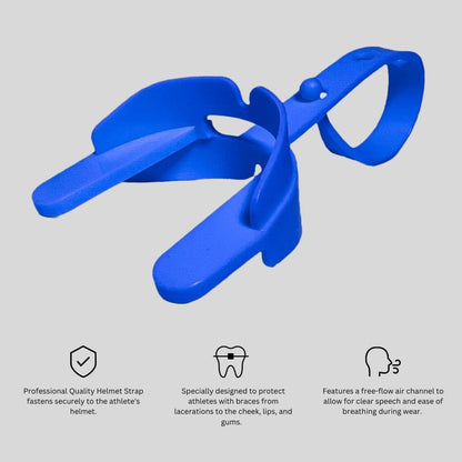 Ultra-Guard Orthodontic Mouthguard with Strap, Yellow, Double Protection | Latex Free, Designed for Athletes with Braces, Ideal for Sports, Football, Hockey, Lacrosse, Basketball, Wrestling, and Rugby