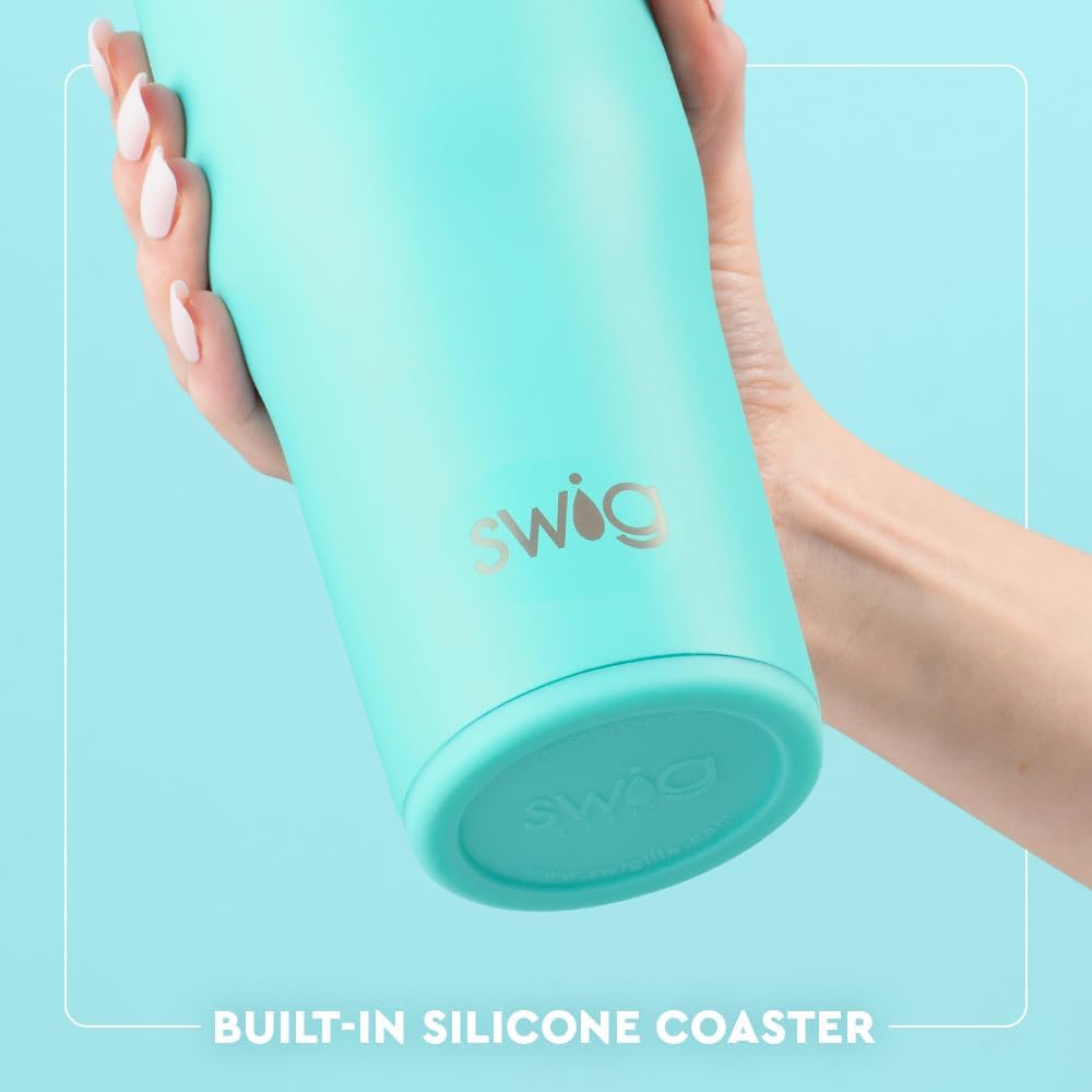 30oz Leakproof To-Go Tumbler with Handle, Lemon Meringue | Leakproof Lid - Triple Insulated Stainless Steel - Handle & Straw Included - Cup Holder Friendly - Dishwasher Safe