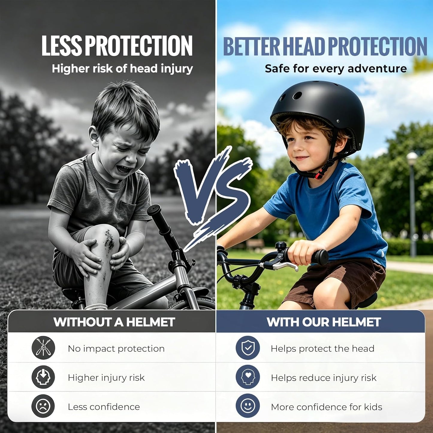 Kids Bike Helmet, Adjustable Toddler Helmet for Ages 3-5-8-14 | CPSC Certified, ABS+EPS, 11 Vents, Lightweight, Dial Fit for Boys Girls Youth, Multi-Sport Bicycle Scooter Skateboard Cycling