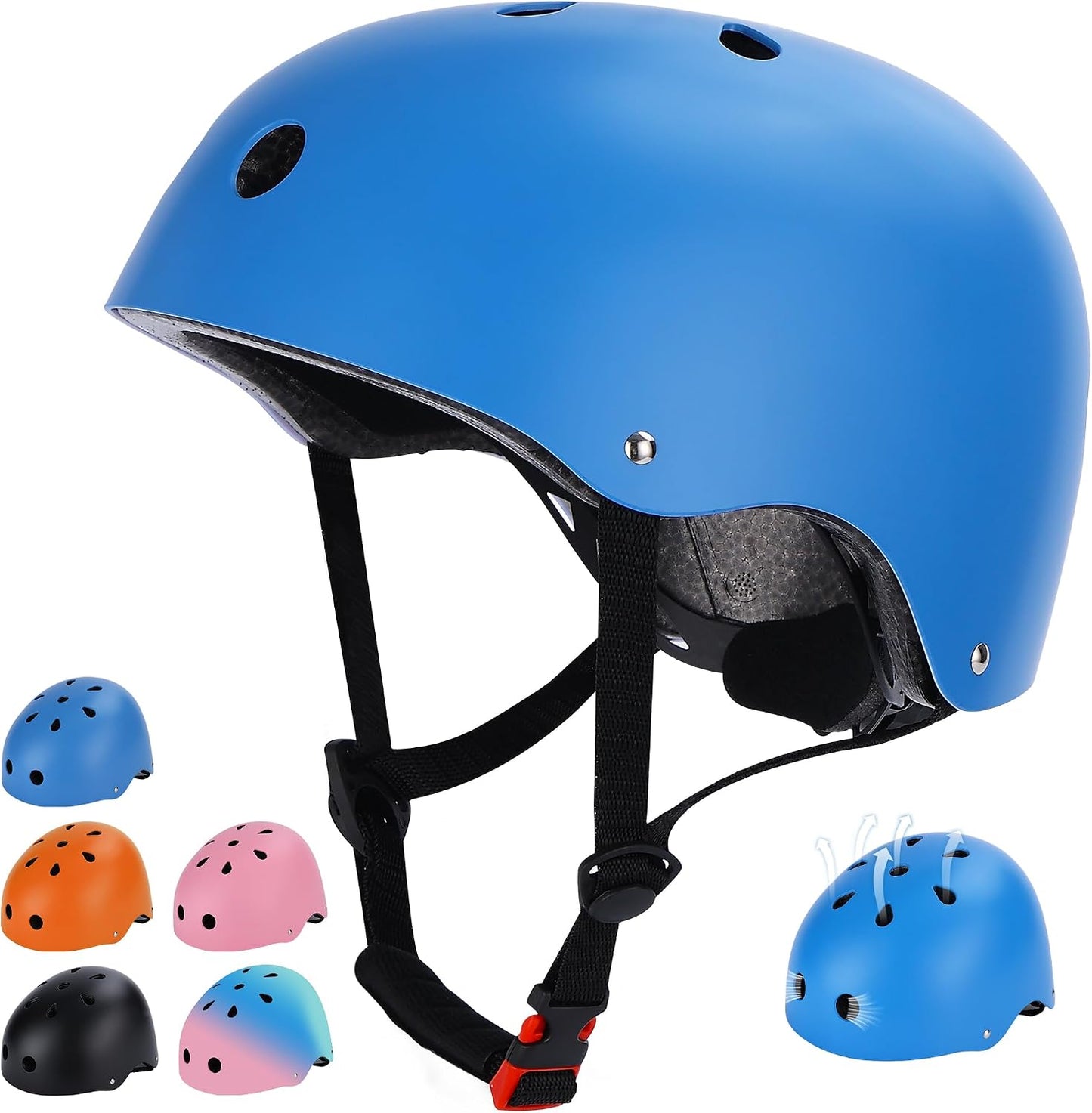 Kids Bike Helmet, Adjustable Toddler Helmet for Ages 3-5-8-14 | CPSC Certified, ABS+EPS, 11 Vents, Lightweight, Dial Fit for Boys Girls Youth, Multi-Sport Bicycle Scooter Skateboard Cycling