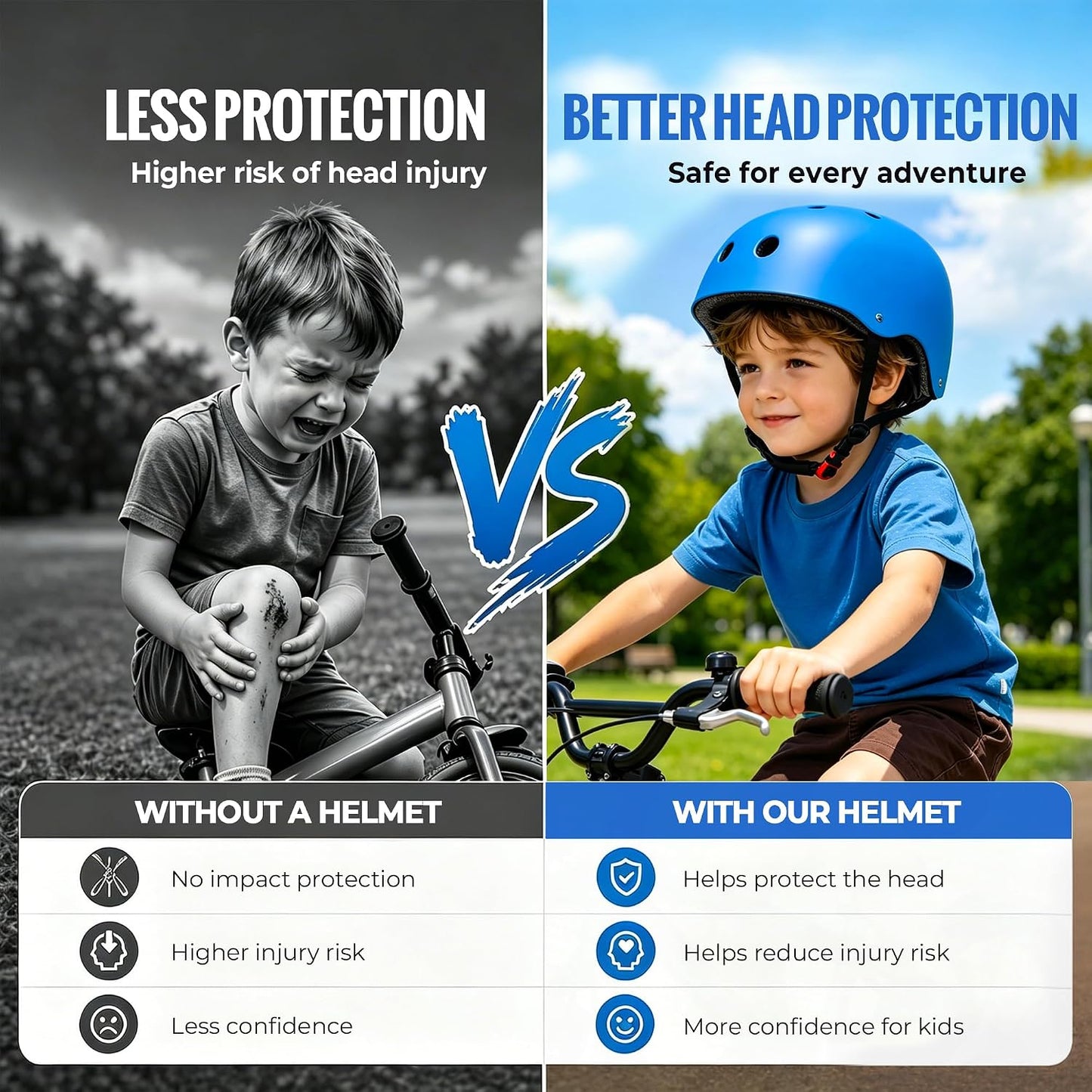 Kids Bike Helmet, Adjustable Toddler Helmet for Ages 3-5-8-14 | CPSC Certified, ABS+EPS, 11 Vents, Lightweight, Dial Fit for Boys Girls Youth, Multi-Sport Bicycle Scooter Skateboard Cycling