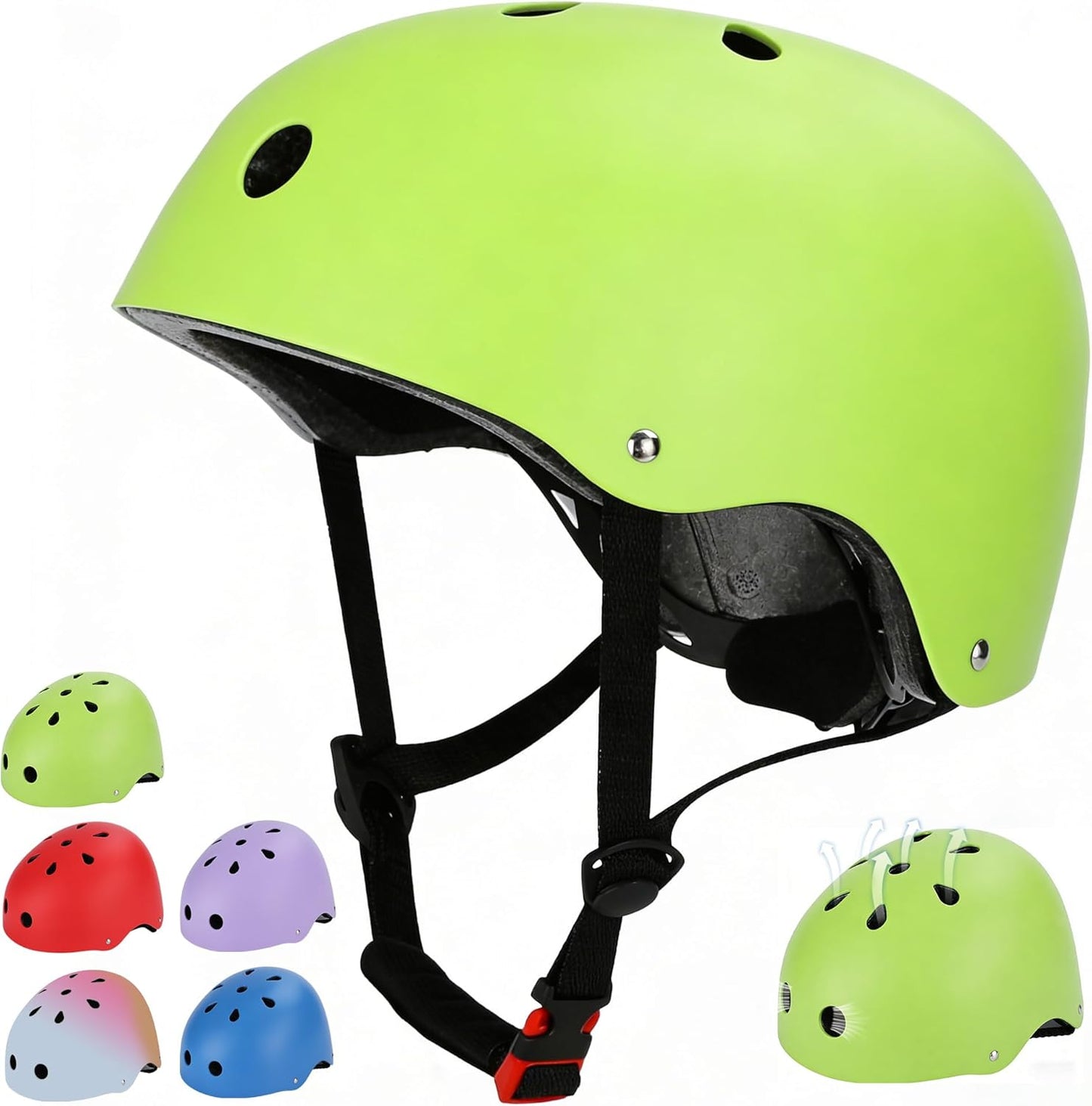 Kids Bike Helmet, Adjustable Toddler Helmet for Ages 3-5-8-14 | CPSC Certified, ABS+EPS, 11 Vents, Lightweight, Dial Fit for Boys Girls Youth, Multi-Sport Bicycle Scooter Skateboard Cycling