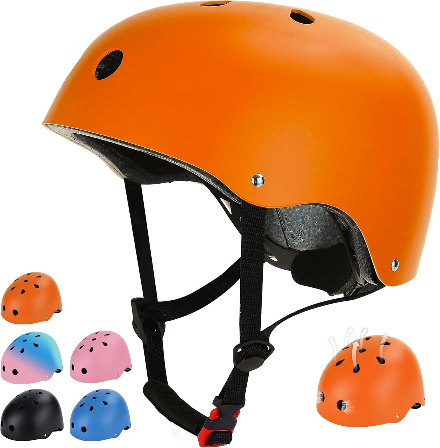 Kids Bike Helmet, Adjustable Toddler Helmet for Ages 3-5-8-14 | CPSC Certified, ABS+EPS, 11 Vents, Lightweight, Dial Fit for Boys Girls Youth, Multi-Sport Bicycle Scooter Skateboard Cycling