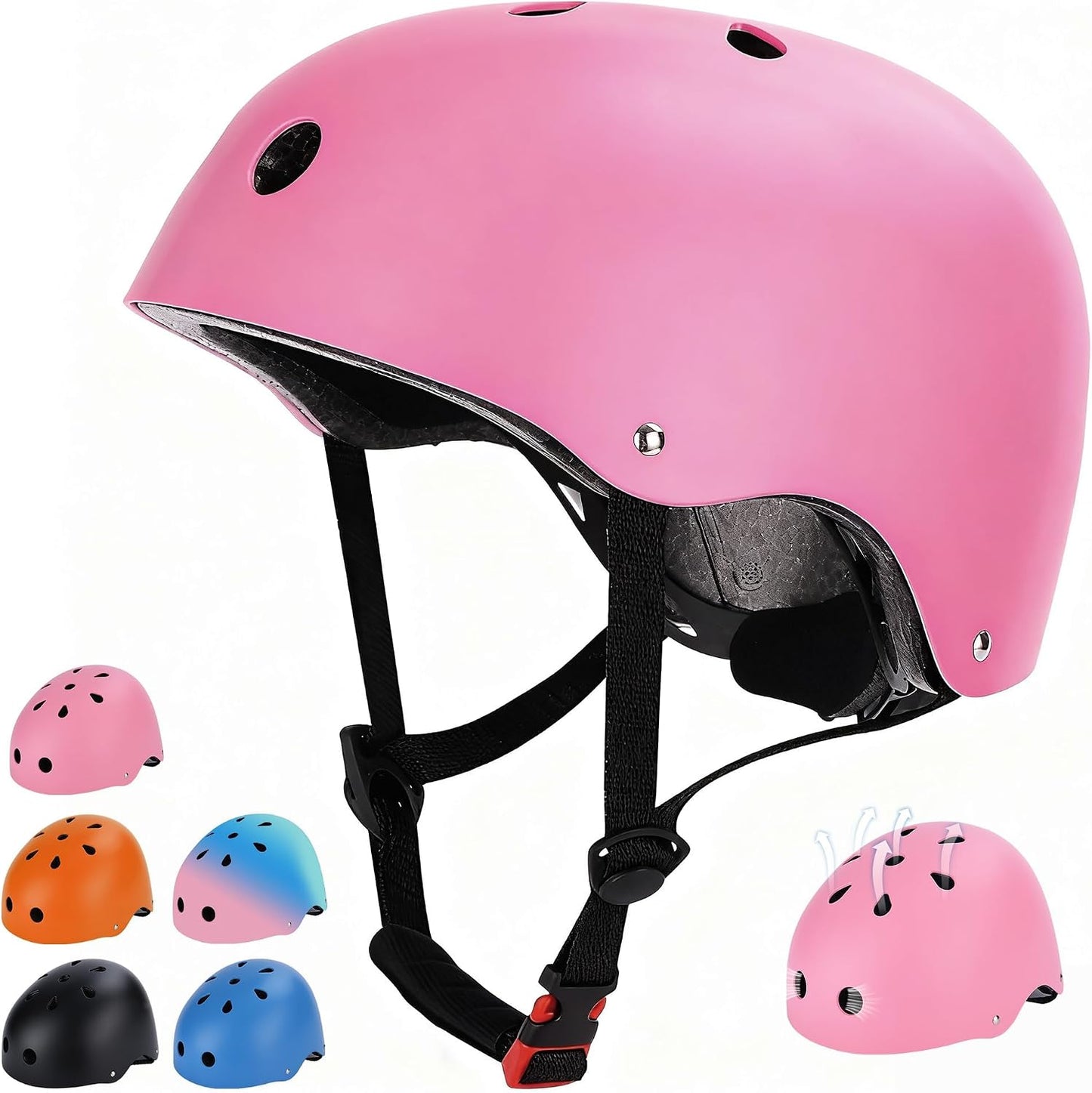 Kids Bike Helmet, Adjustable Toddler Helmet for Ages 3-5-8-14 | CPSC Certified, ABS+EPS, 11 Vents, Lightweight, Dial Fit for Boys Girls Youth, Multi-Sport Bicycle Scooter Skateboard Cycling