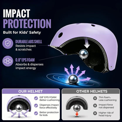 Kids Bike Helmet, Adjustable Toddler Helmet for Ages 3-5-8-14 | CPSC Certified, ABS+EPS, 11 Vents, Lightweight, Dial Fit for Boys Girls Youth, Multi-Sport Bicycle Scooter Skateboard Cycling