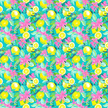 Cute Watercolor Lemon Theme Gift Paper, Citrus Fruit Summertime Wrapping Paper, Lemon Flower Theme Decor (Yellow, 20 inch x 30 inch sheet)