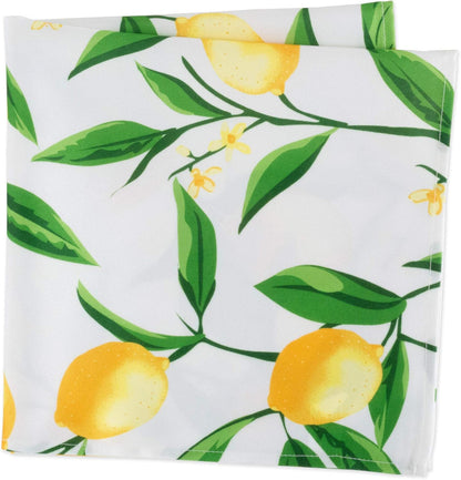 Lemon Bliss Outdoor Tabletop, Collection Stain Resistant & Waterproof, Napkin Set, 20x20