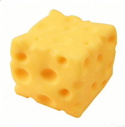 1.9'' Cheese Squishy Toy Yellow Cheese Block Cheese Squeeze Toy, Slow Rising Squeeze Fidget Toys Soft Sensory Squishies Gifts Party Favors for Kids Adults Teens