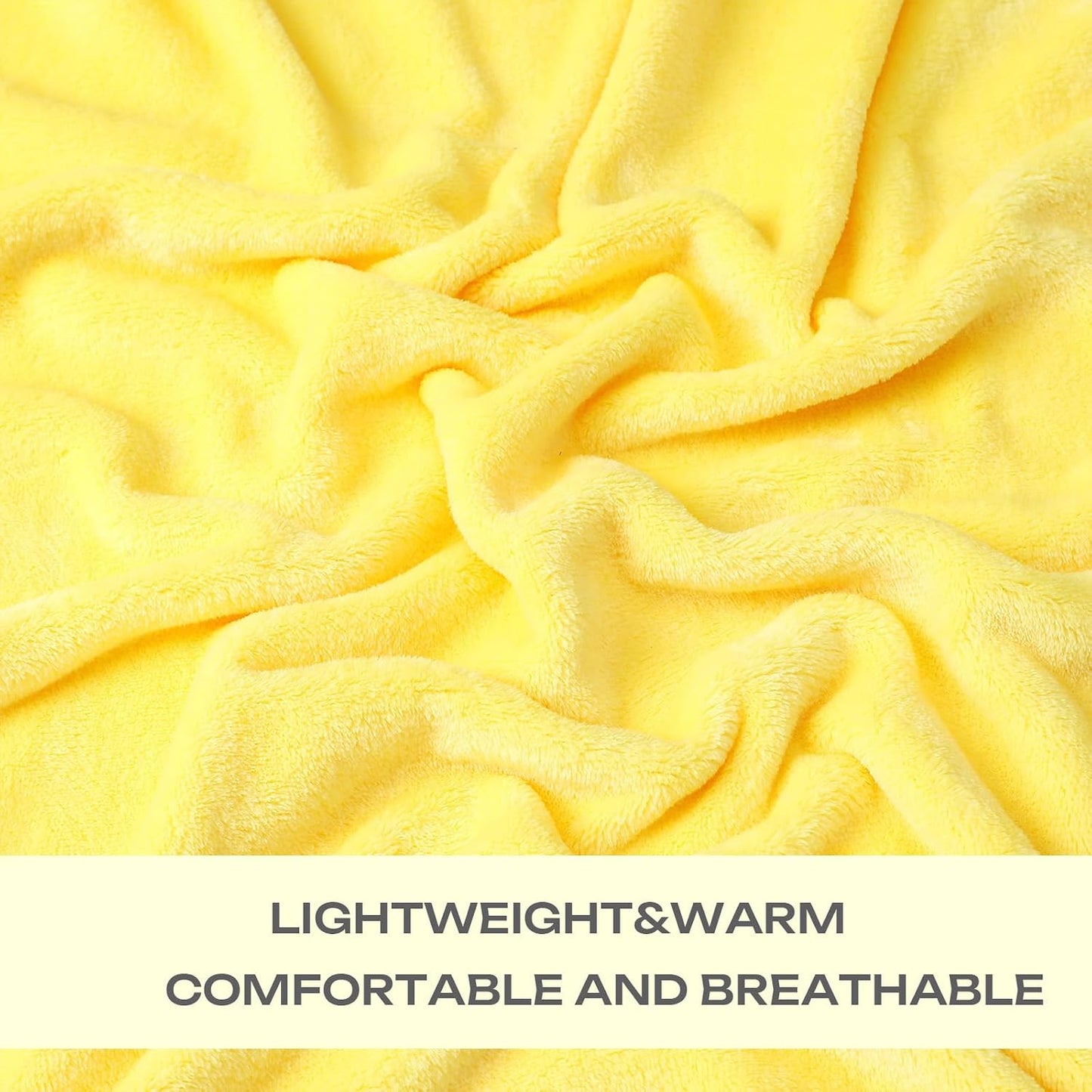 Yellow Fleece Plush Throw Blanket 108"x90"for Couch Sofa Fuzzy Cozy Flannel | Super Soft Lightweight Microfiber Blanket for Bed Chair bedroom Home Decor All Season,Birthday Gifts for Women Mom Adult