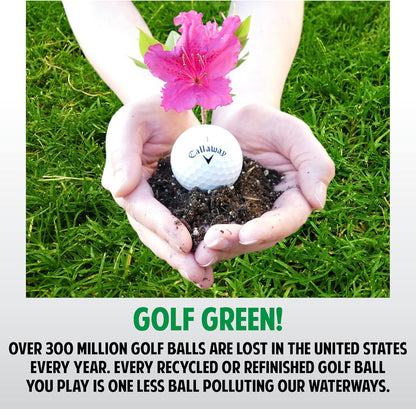 – 48 Recycled Golf Balls for Titliest Tour Practice - Good Condition – Bright Yellow Range & Practice GolfBalls – Mesh Bag Included – Sustainable Used Golf Balls