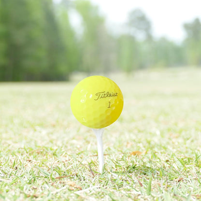 – 48 Recycled Golf Balls for Titliest Tour Practice - Good Condition – Bright Yellow Range & Practice GolfBalls – Mesh Bag Included – Sustainable Used Golf Balls