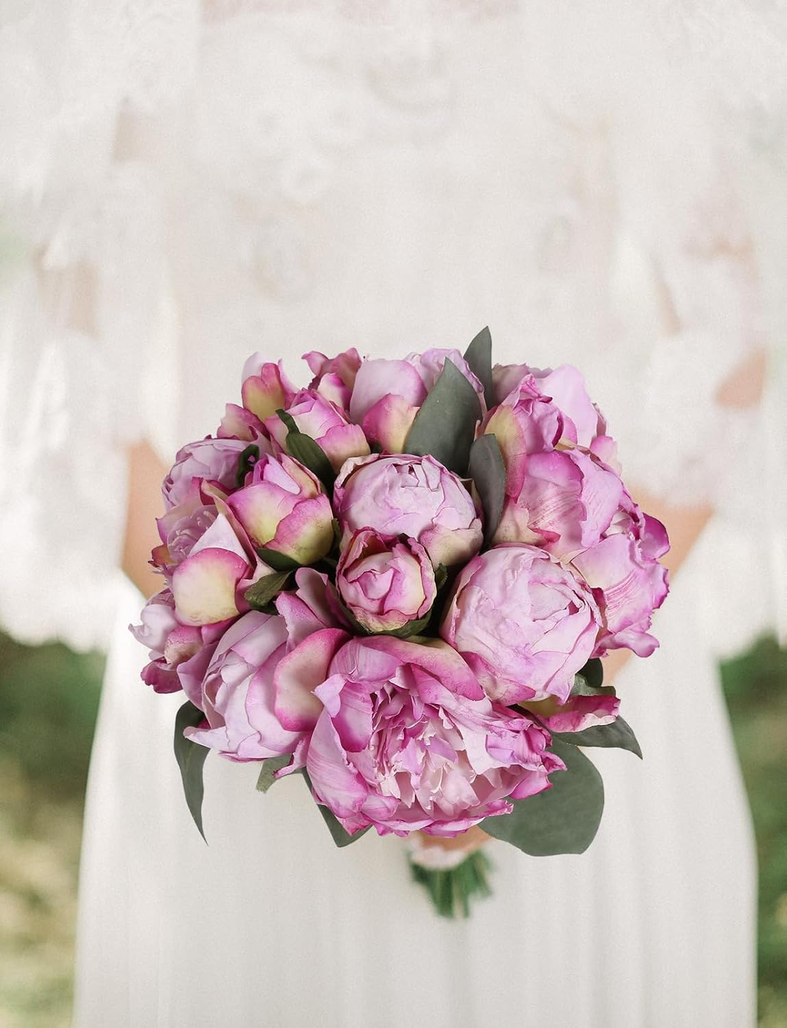 Yellow Peonies Silk Flowers 2 Bouquets Fake Peonies 14 Heads Faux Peony Flowers with Stems for Wedding Decoration Bride Bouquet Faux Flowers Crafts Floral Arrangement (Yellow)