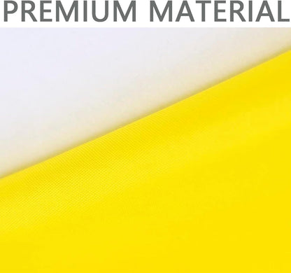 2x3 Foot Solid Yellow Flag, Vivid Color Fade-Resistant Yellow Flags, Double Stitched Plain Blank Flags to Decorate with Brass Grommets